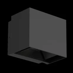 Plaza vegglampe utendørs opp/ned 10W IP65 3000 Kelvin - Svart