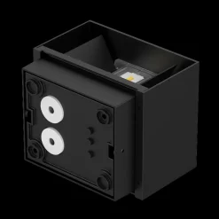 Plaza vegglampe utendørs opp/ned 10W IP65 3000 Kelvin - Svart