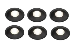 Plejd smart lavtbyggende spot / downlight 2200-4000K IP44 8W RA90 - 6 pakning