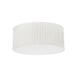 Plissè taklampe 45 - Hvit
