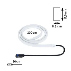 Plug & Shine LED Strips 2 meter 12W 3000 Kelvin IP68