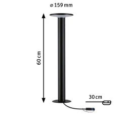 Plug & Shine Plate pullert IP44 60 cm 6,1W 3000 Kelvin - 24 Volt