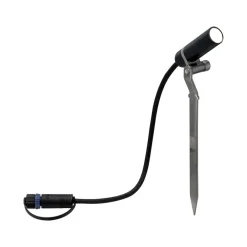 Plug & Shine Platini spot med spyd 2W 3000 Kelvin IP65 - 3 pakning med strømforsyning