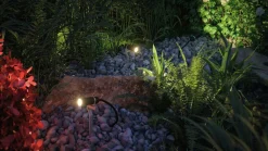 Plug & Shine Platini spot med spyd 2W 3000 Kelvin IP65 - 3 pakning med strømforsyning