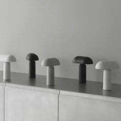 Porta bordlampe - Grå