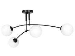 Pregos taklampe 4 lys - Svart/Opal