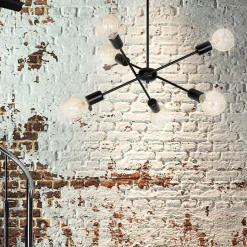 Proton takpendel 6 lys - Svart