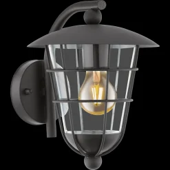 Pulfero vegglampe ned utendørs IP44 - Svart