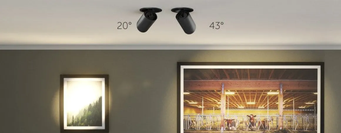 Q-Focus SR95 innfelt takspot 2700K 20 til 43° lysspredning 11W dimbar - Hvit