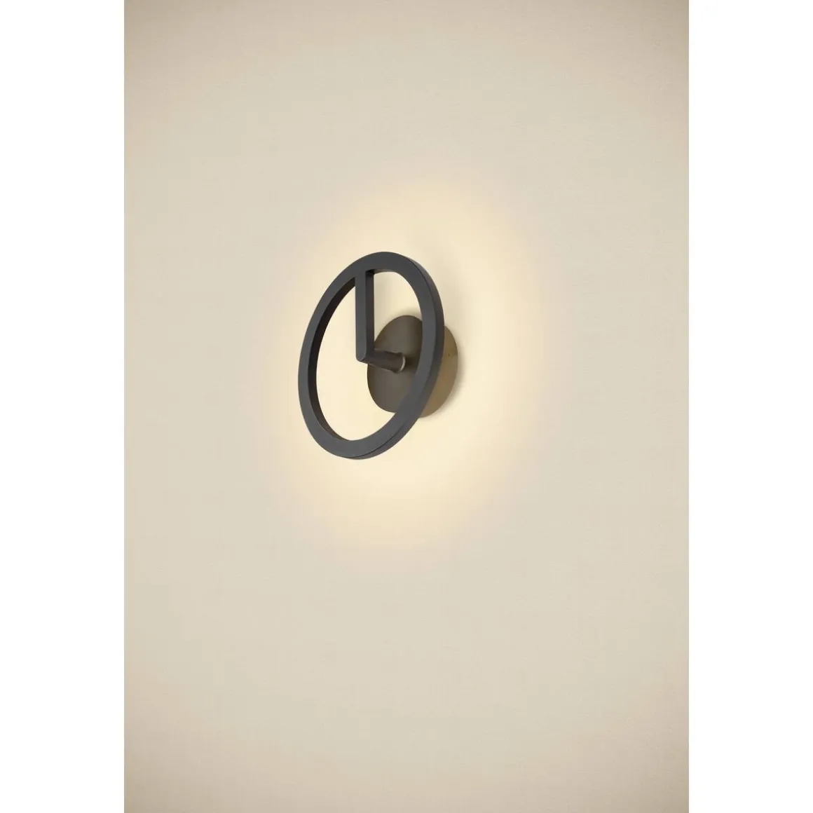 Q-ring 27 cm vegglampe utendørs 10W 3000 kelvin IP65 - dimbar