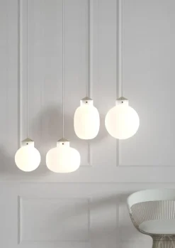 Raito takpendel 22 oval - Opal hvit