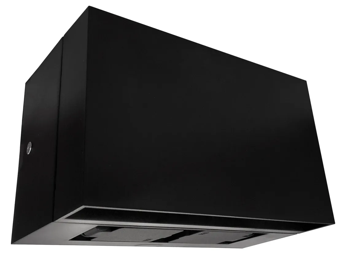 Rapido K2 vegglampe utendørs Opp/ned med stikkontakt 12W LED 3000K - Svart