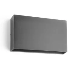 Rapido K2 vegglampe utendørs opp/ned IP65 12W LED 3000K Dimbar - Grafitt grå