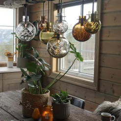 Rav Krystallkuler 7 stk - Sort Baldakin