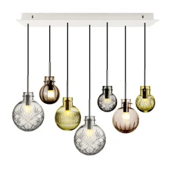 Rav Krystallkuler 7 stk - Sort Baldakin