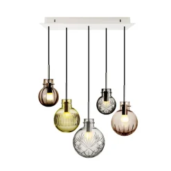 Rav Krystallkuler 5 stk - Sort Baldakin