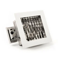 Recess taklampe utendørs IP44 6W - Matt hvit