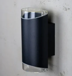 Ribe vegglampe opp/ned utendørs IP44 GU10 - Svart