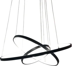 Ringo 50/70/90cm takpendel 65W LED dimbar 2700K - Svart