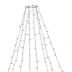 Ringslynge 2,4 meter Firefly 8 x 30 amber LED - Frostet