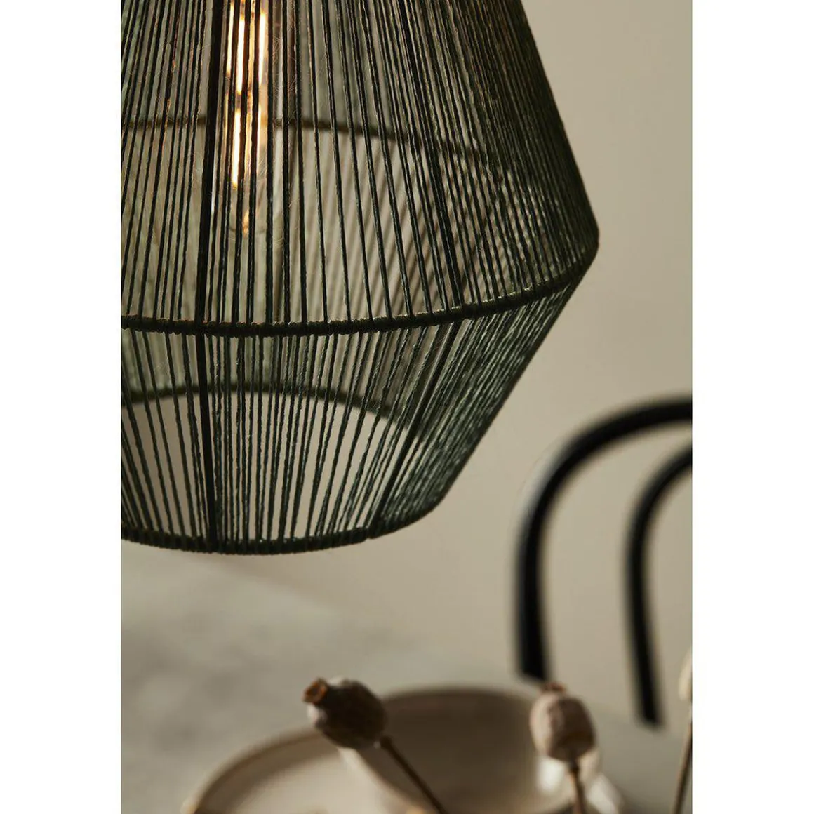 Rio takpendel 28 cm - Svart