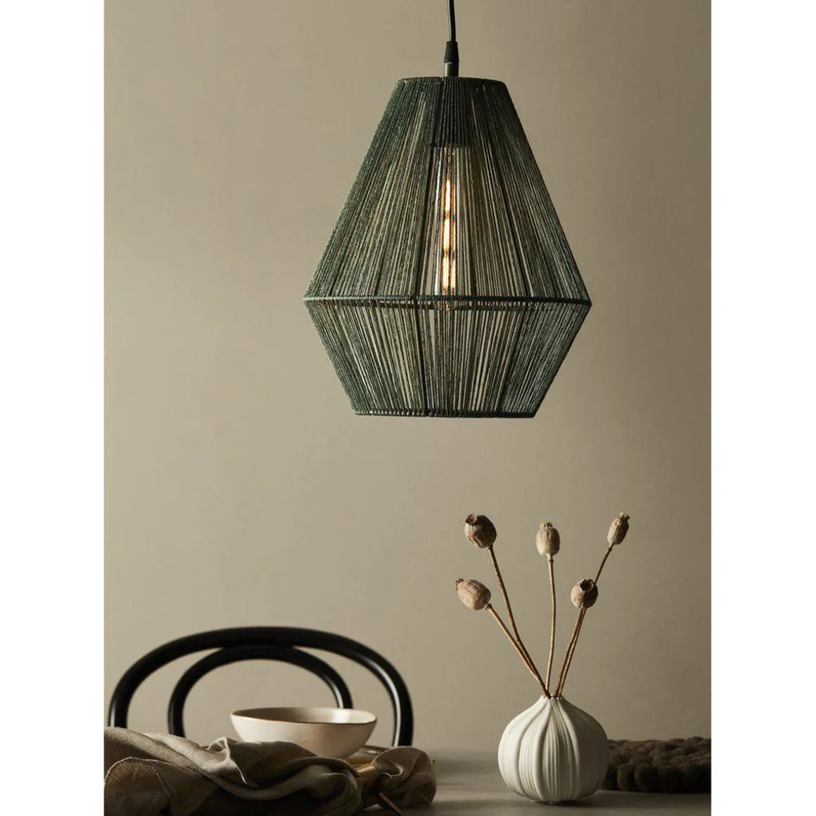 Rio takpendel 28 cm - Svart