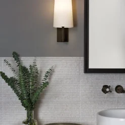 Riva 350 vegglampe baderom IP44 med glass skjerm