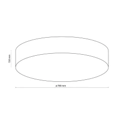 Rondo taklampe 78 cm