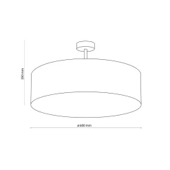 Rondo taklampe 60 cm