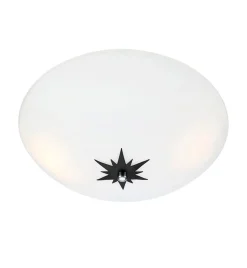 Rose plafond 35 cm hvit - Hvit