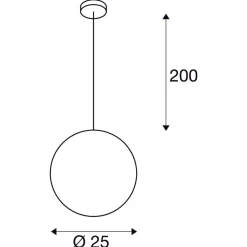 Rotoball 25 cm takpendel