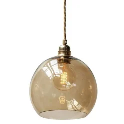 Rowan takpendel 22 cm kastanjebrun/gull