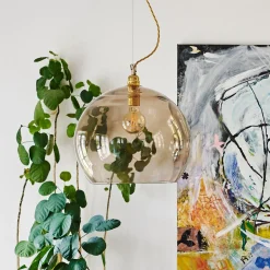 Rowan takpendel 39 cm Kastanjebrun/gull