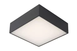 Roxane square taklampe IP54 10 watt 2700 Kelvin - Antrasitt