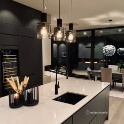 Roxy takpendel skinne 3 stk 20 cm - Røykfarget