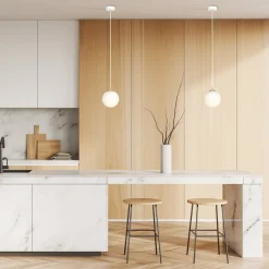 Royal takpendel - Hvit/Opal/Gullfarget