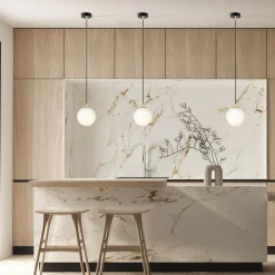 Royal takpendel - Svart/Opal/Gullfarget