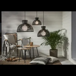 Runde utendørs lampeskjerm 37 cm IP44 - Svart