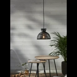 Runde utendørs lampeskjerm 26 cm IP44 - Svart