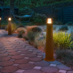 Rusty rund pullert 70 cm IP55