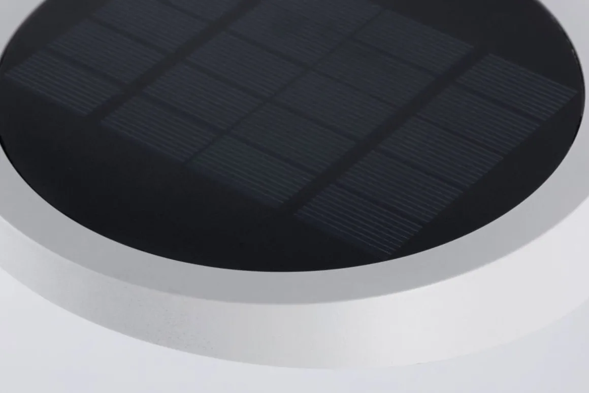 Ryse vegglampe utendørs 1,2W 3000 Kelvin m/bevegelses sensor - Solcelle