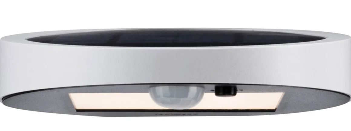 Ryse vegglampe utendørs 1,2W 3000 Kelvin m/bevegelses sensor - Solcelle