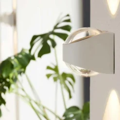 Saga vegglampe IP65 12W 3000K - Hvit