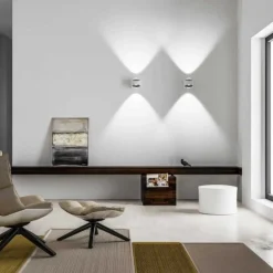 Saga vegglampe IP65 12W 3000K - Hvit