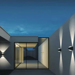 Saga vegglampe IP65 12W 3000K - Svart