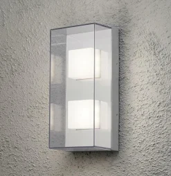 Sanremo dobbel vegglampe 8W LED - Klar