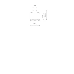 Santana taklampe 23 cm