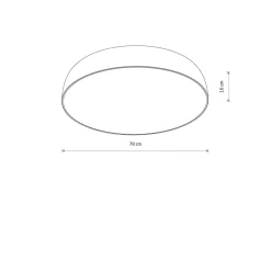 Satellite taklampe 78 cm E27 dimbar