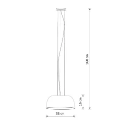 Satellite takpendel 38 cm