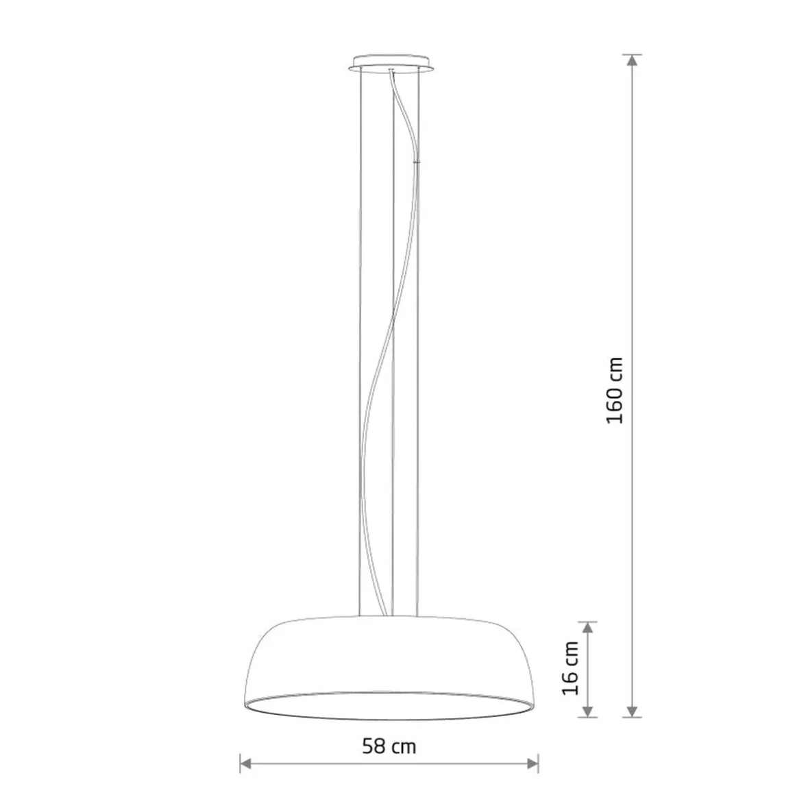 Satellite takpendel 58 cm